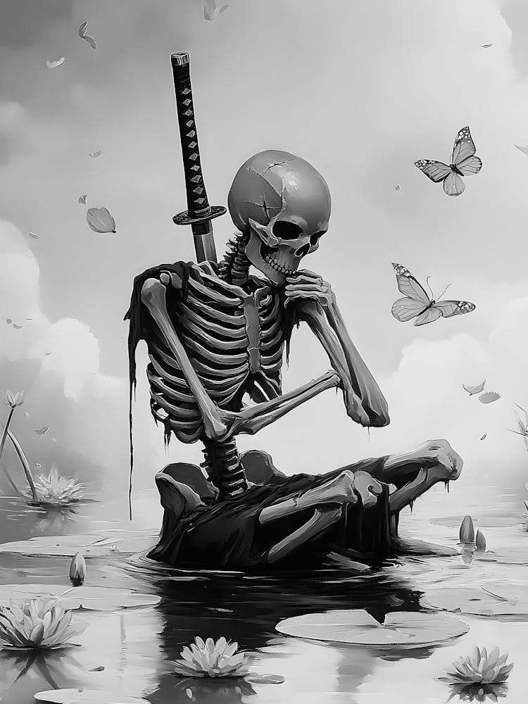 Skeleton In Water 1
