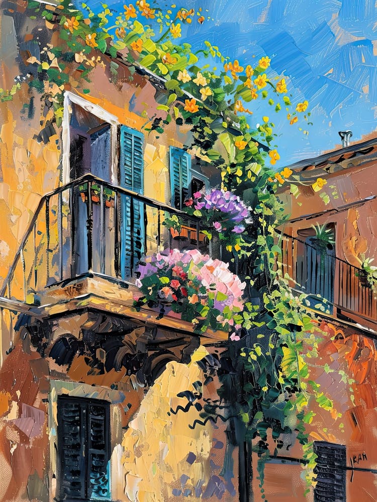Balcony Painting In Salerno 1