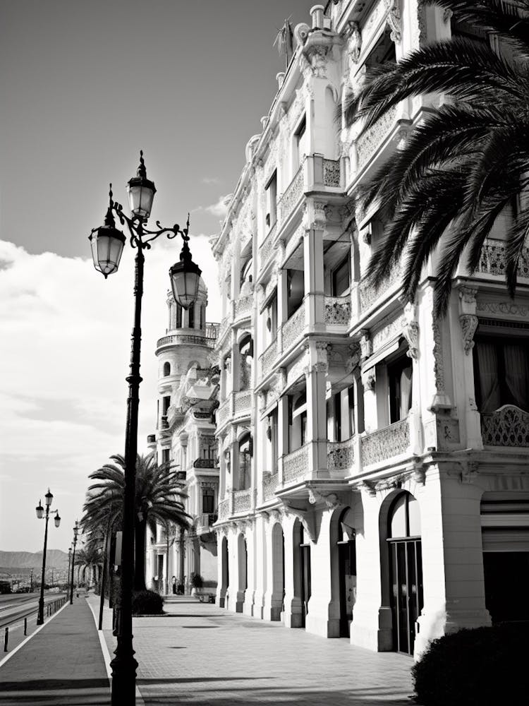 Malaga, Spanien, Mediterrane Schwarz-Weiß-Fotografie Analog 4