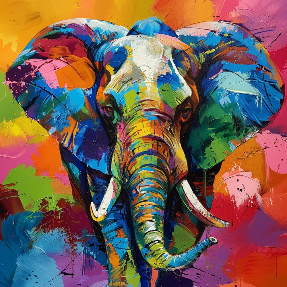 Colorful Elephant 9