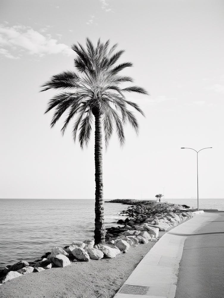 Cannes, France, Black And White Old Photo 4