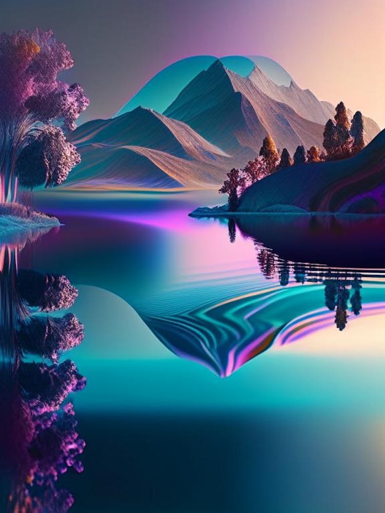 Lake, Waterscape Holographic 1