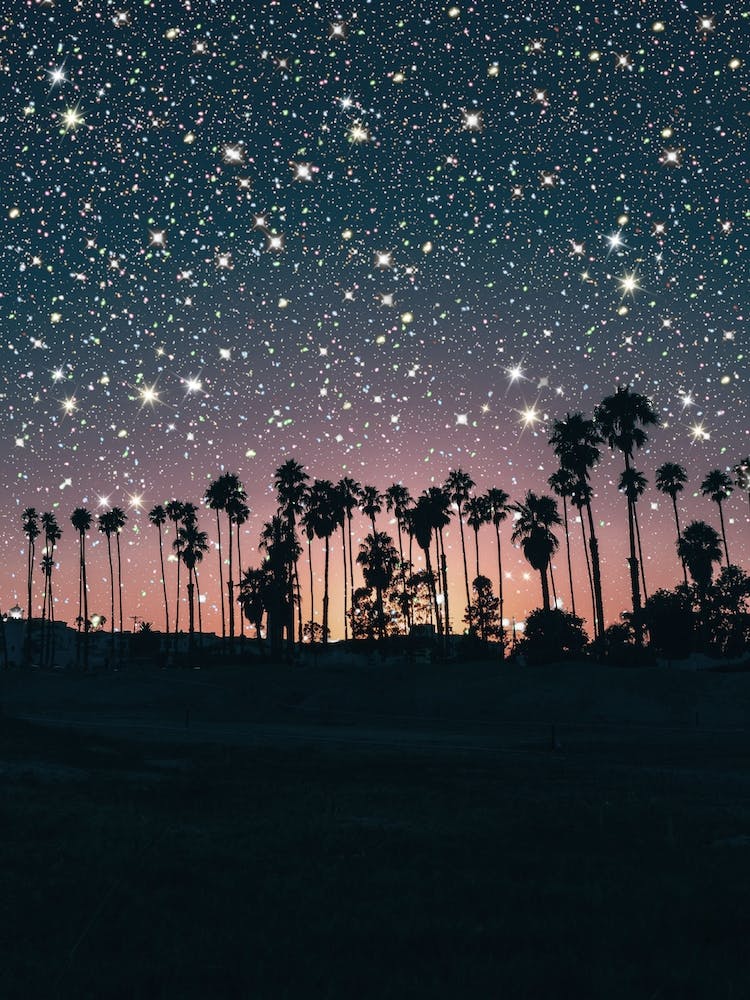 Sunset Glitter Sky