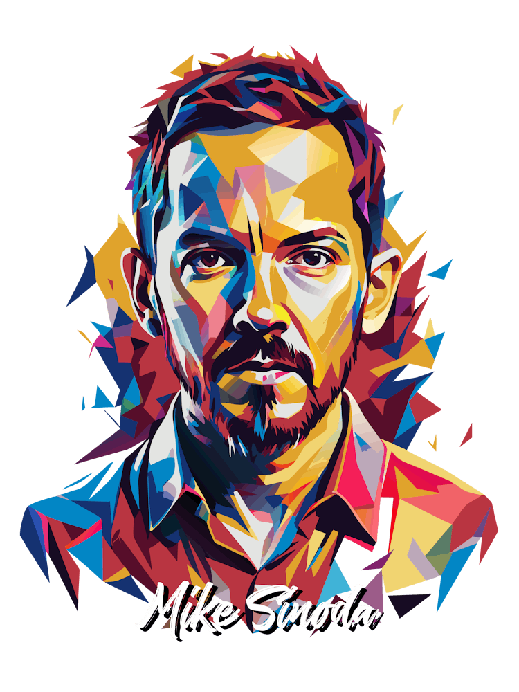 Mike Sinoda, Linkin Park 04 Portrait Music Icon Style WPAP Pop Art