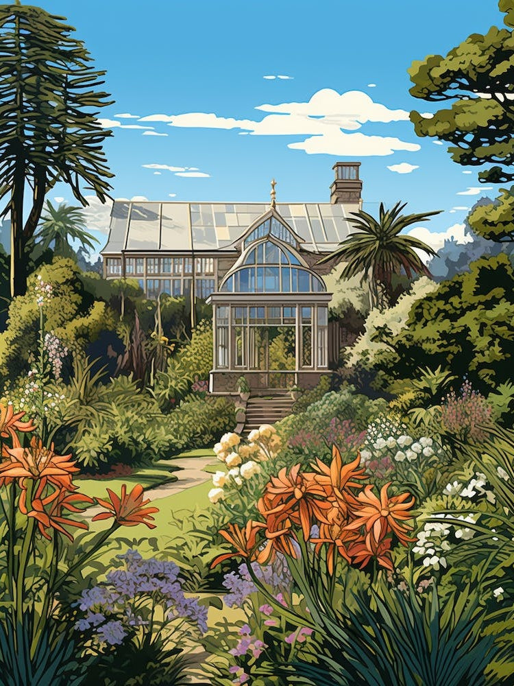 Dunedin Botanic Garden New Zealand Illustration 1 