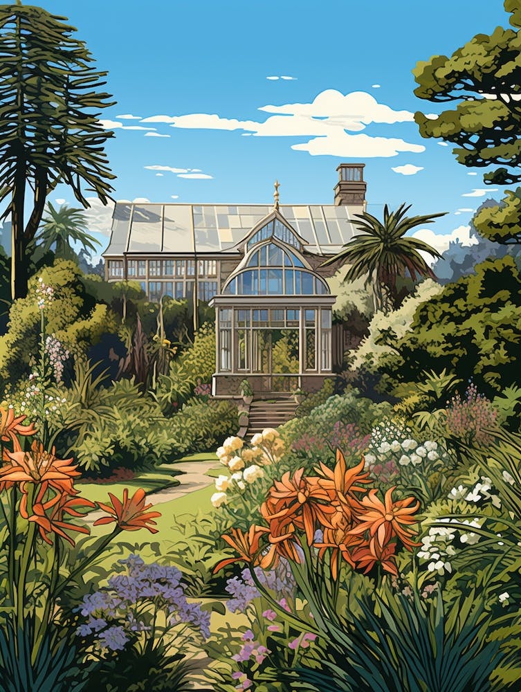 Dunedin Botanic Garden New Zealand Illustration 1 