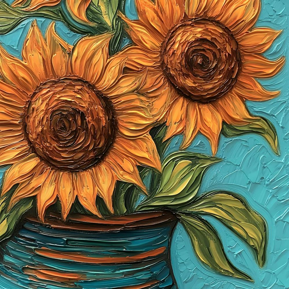 Sunflowers In A Vase