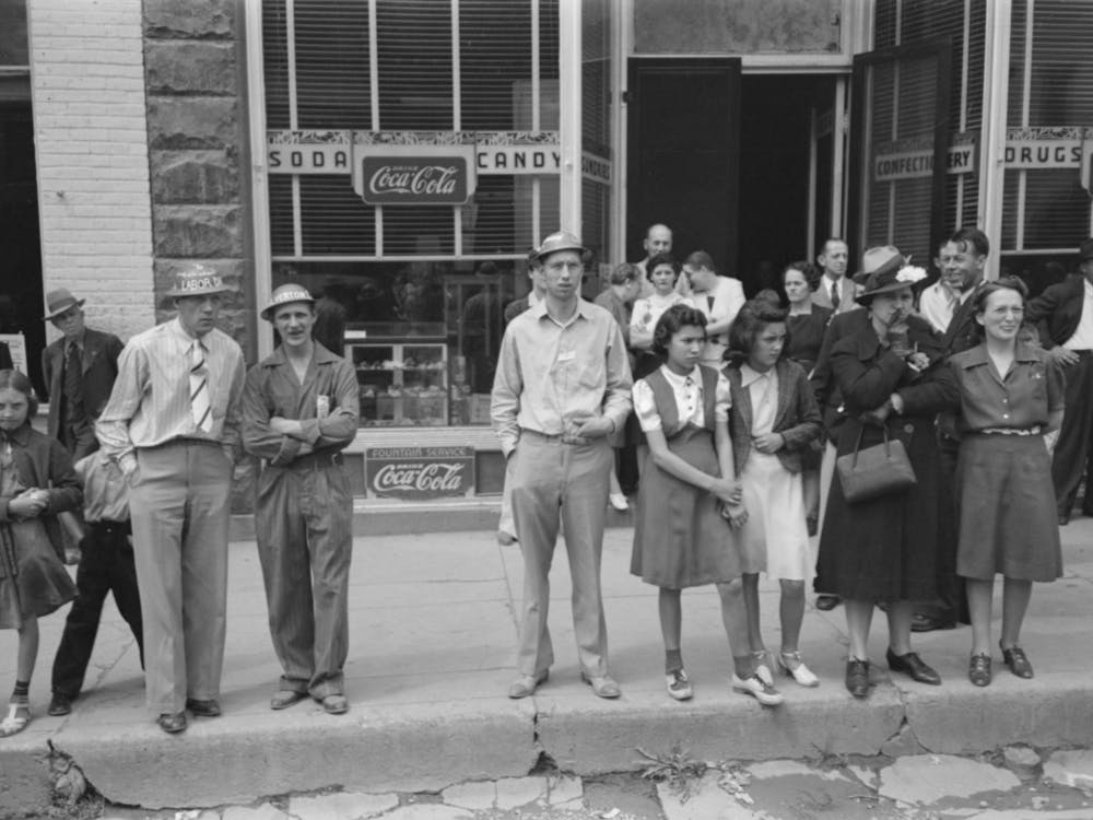 Watching The Labor Day Parade, Silverton Colorado By Russell Lee