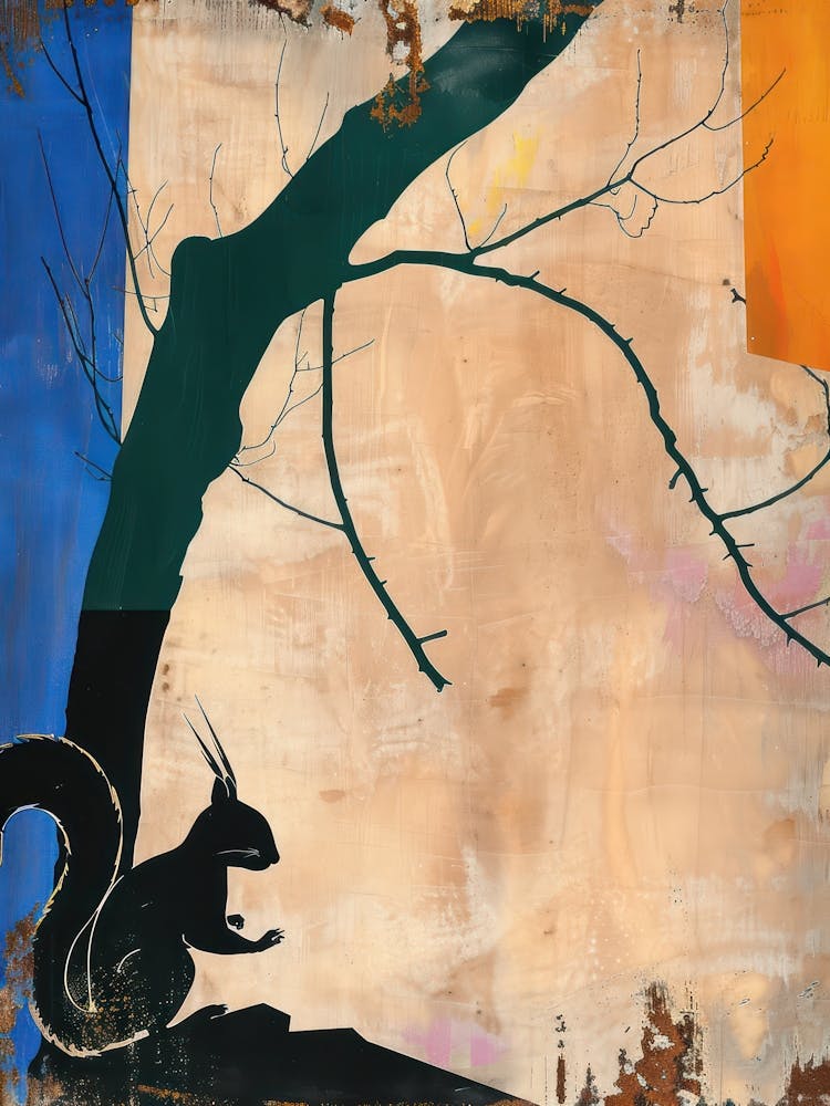 Squirrel 4 Cut Out Collage
