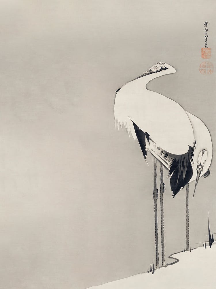 Two Cranes (1795), Itō Jakuchū