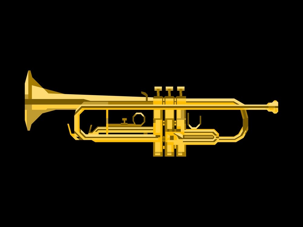 Golden Trumpet Illustration