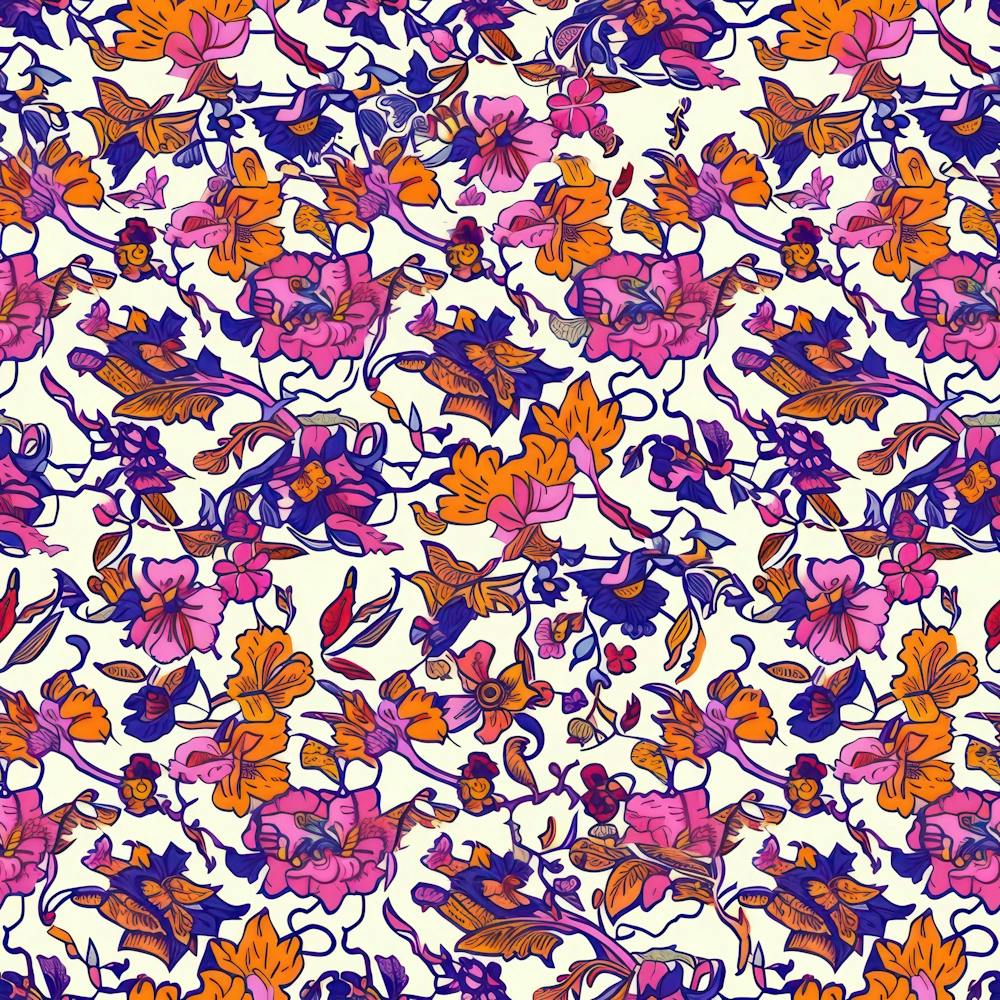Tulip Tide London Fabrics Floral Pattern 7