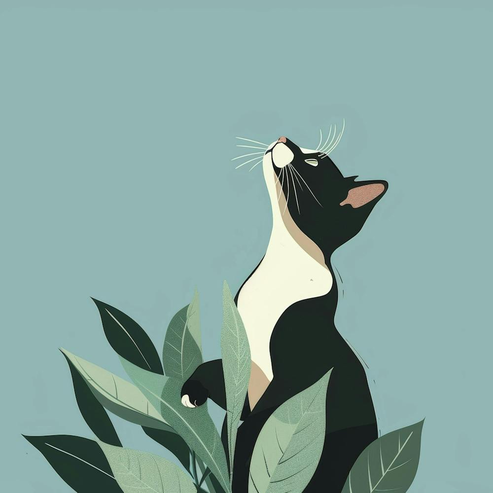 Chat Dans Les Feuilles 5