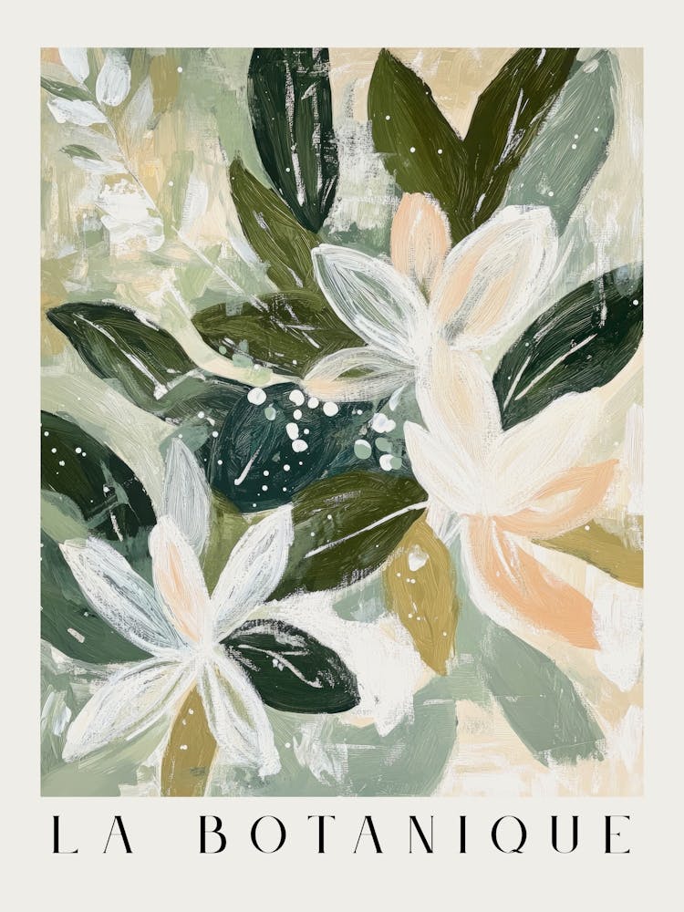 Abstract floral prints in soft pastel tones in a modern botanical aesthetic – gouache painting in the style of Henri Matisse – minimalist nature art perfect for contemporary decor, modern living rooms, elegant bedrooms 5