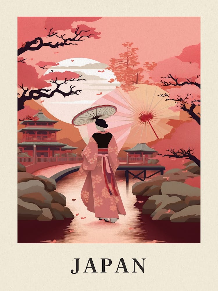 Vintage Travel Poster Japan 2