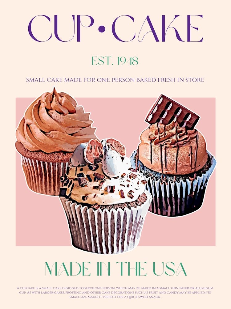 Cupcake Mid Century