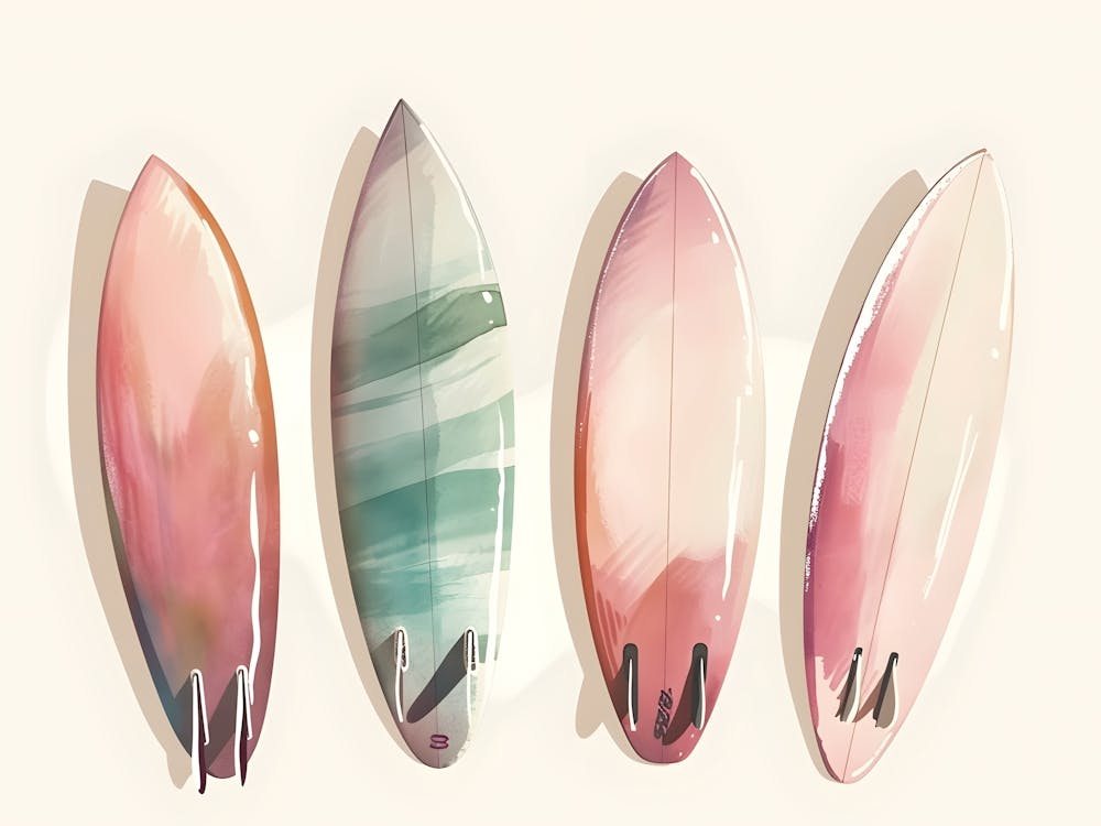 Watercolor Surfboards