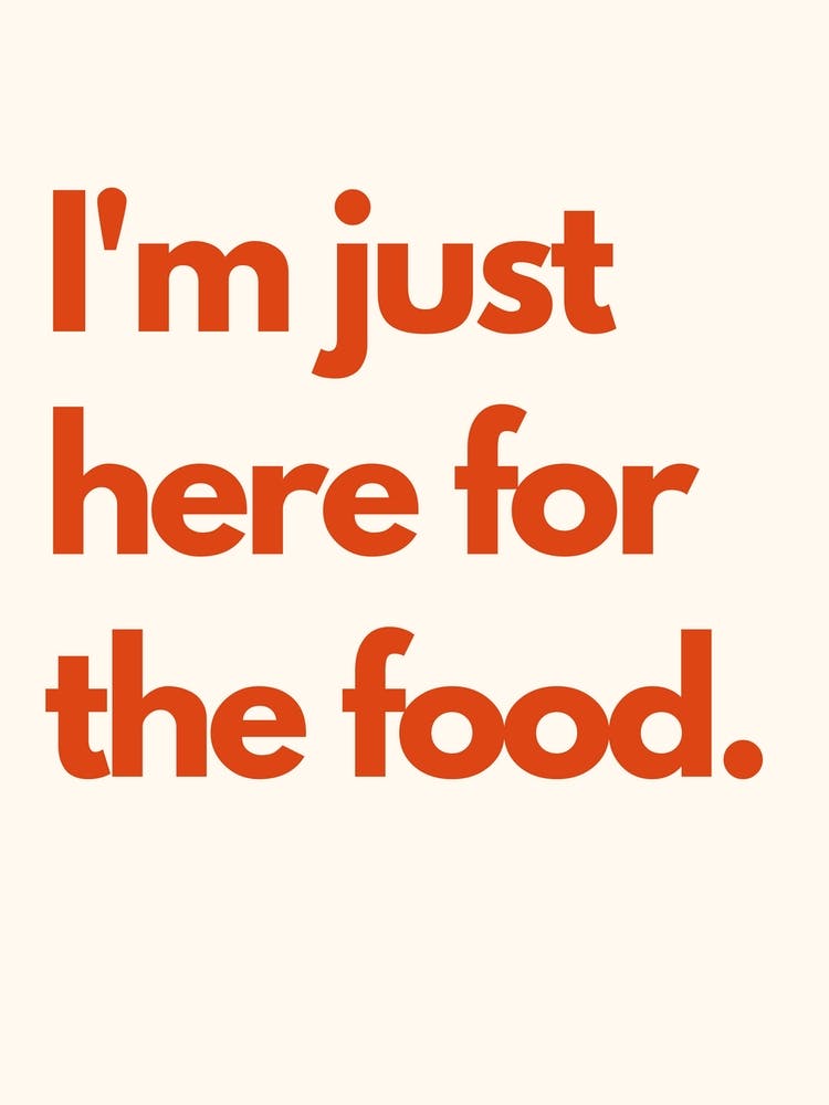 Typographie Cuisine Ici Pour la Nourriture Crème Rouge