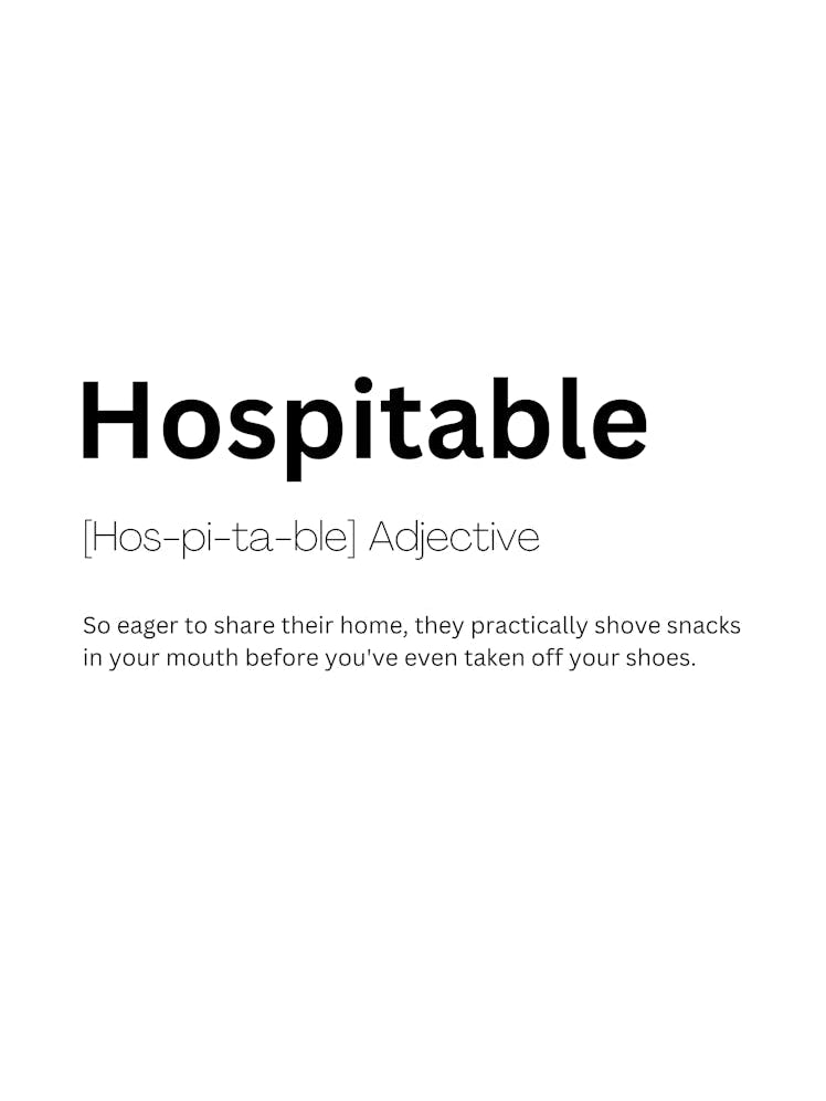 Hospitable Definition Meaning