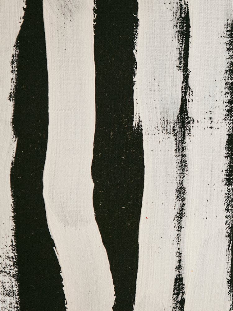Black And White Brushstrokes 1