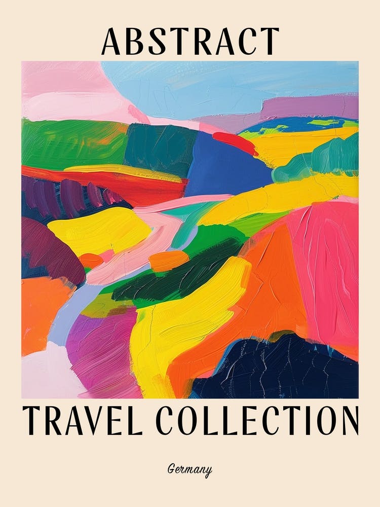 Abstract Travel Collection Poster Germany 1