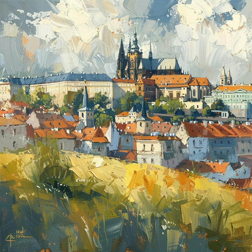 A Prague Castle Oil Painting Illustration 1720468470 4