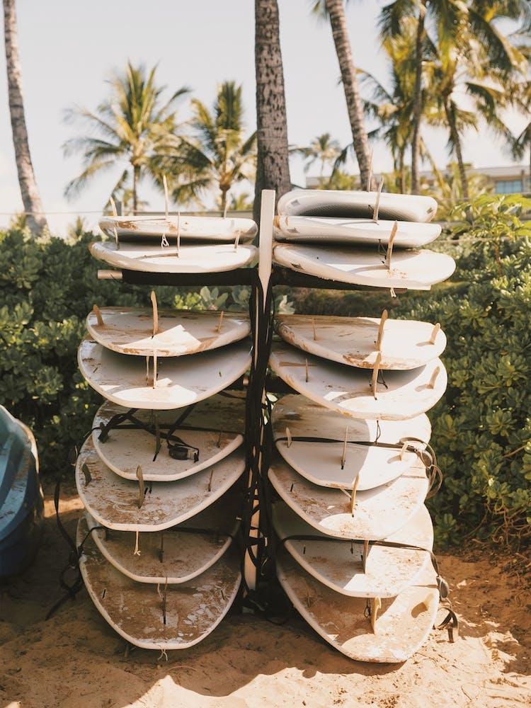 Surfboards At The Beach