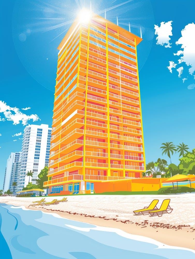 Beach Apartment Building