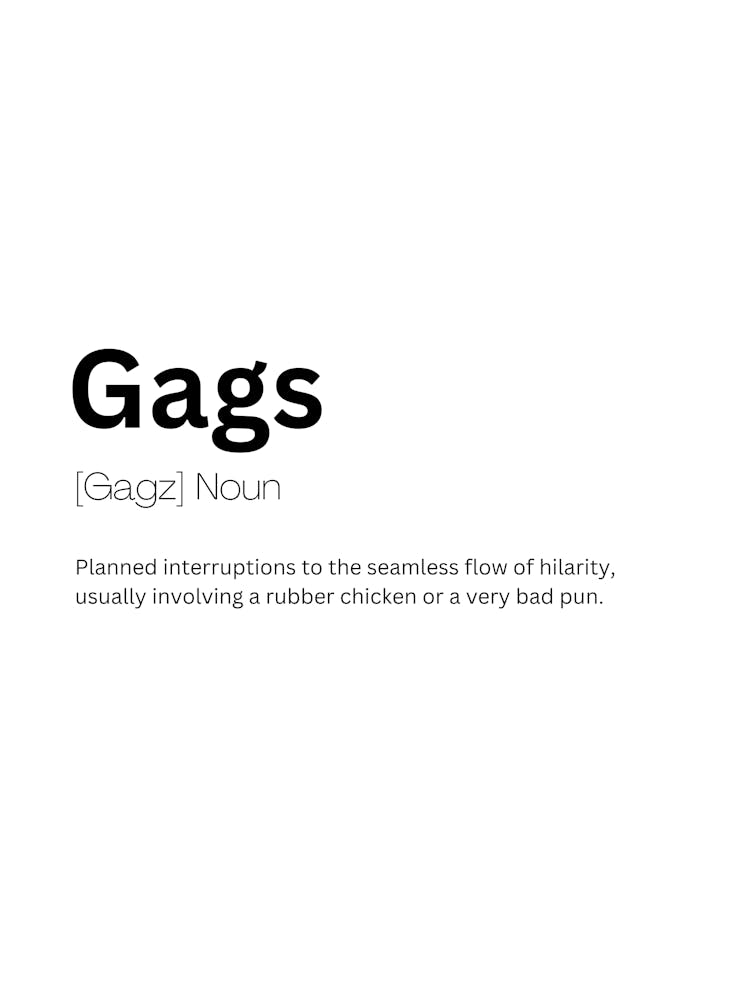 Gags Definition Meaning 1
