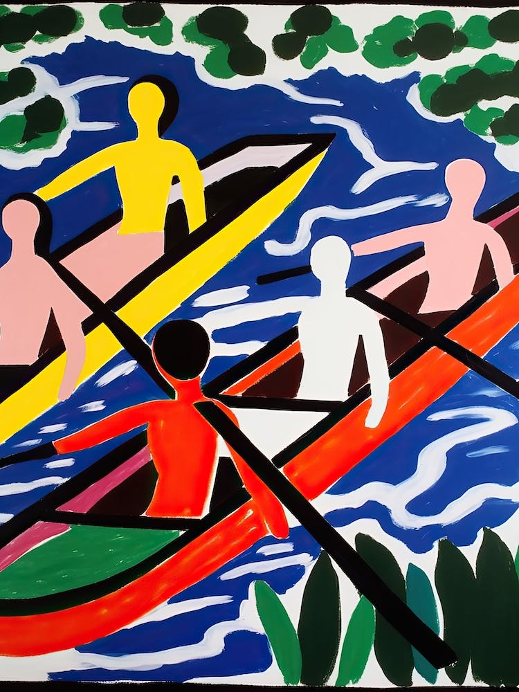 Aviron dans le style de Matisse 2