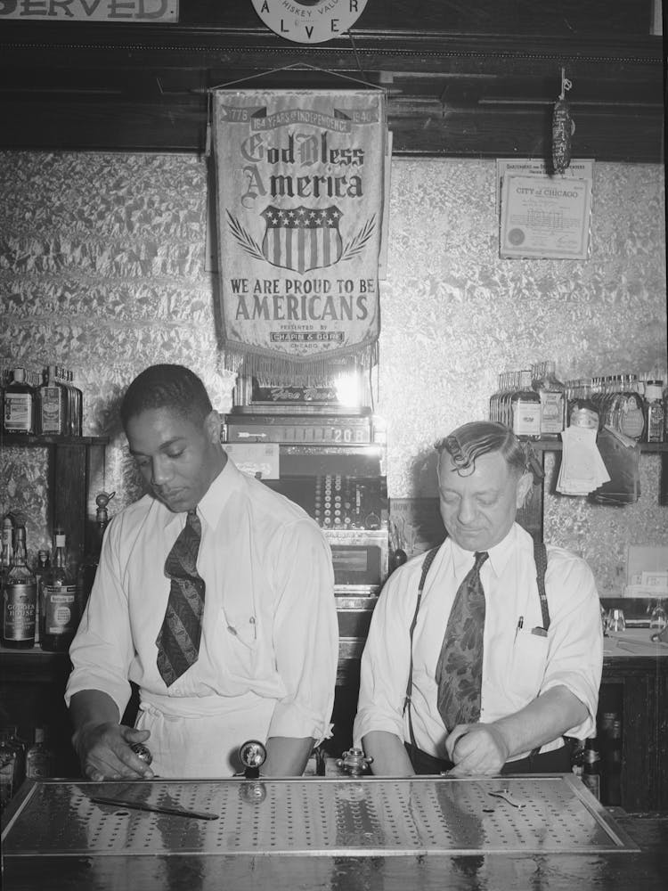 Bartender And Owner Of Tavern On The Southside Of Chicago, Illinois By Russell Lee