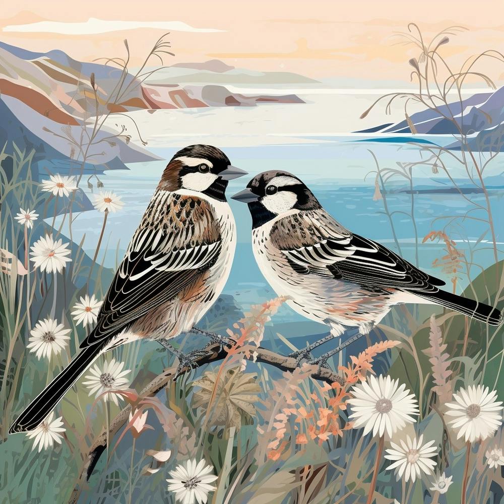 Bird In Nature Sparrow 1