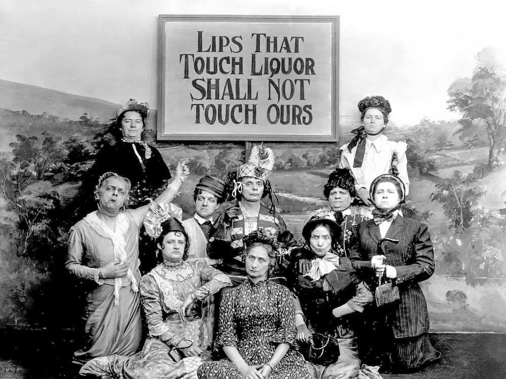 Lips That Touch Liquor Shall Not Touch Ours, Funny Vintage Black and White Old Photo, Prohibition Bar Decor Art