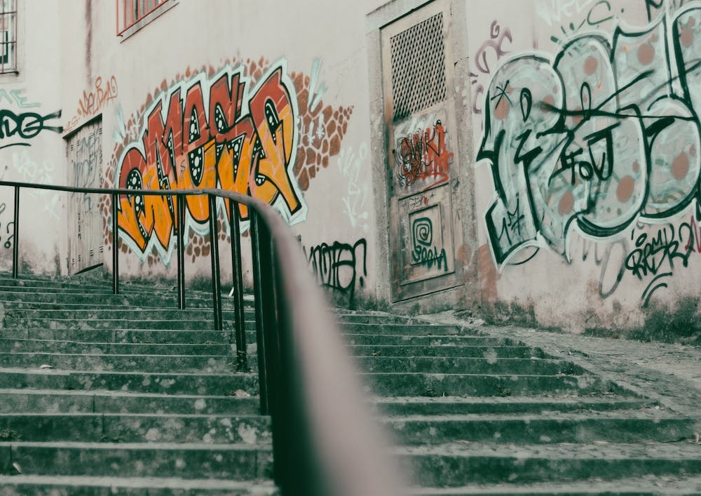 Urban Street Art Graffiti Sintra, Portugal Color Travel Photography