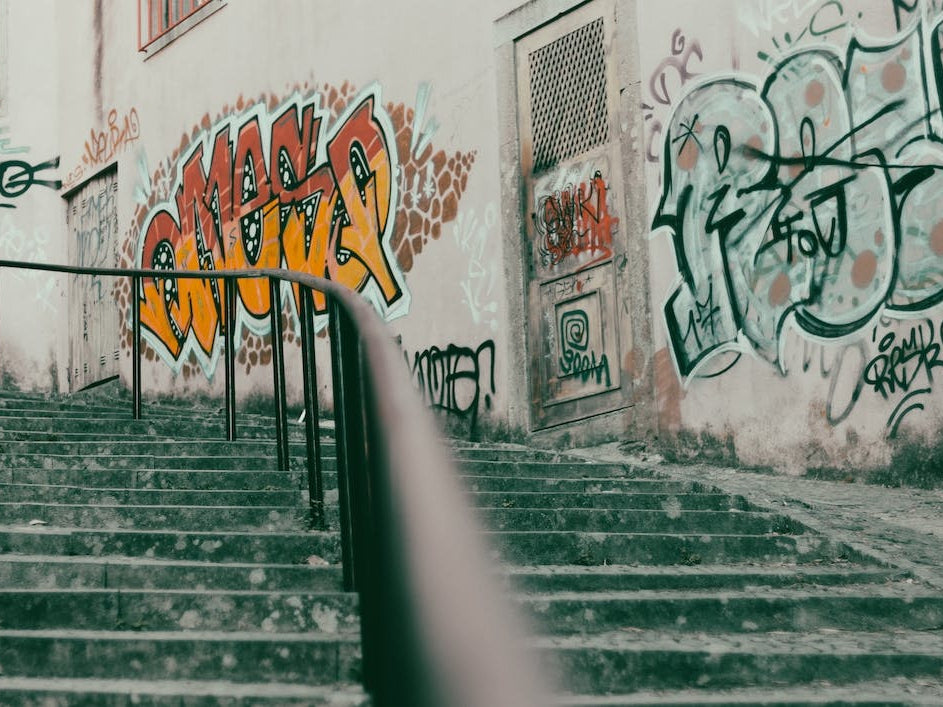 Urban Street Art Graffiti Sintra, Portugal Color Travel Photography