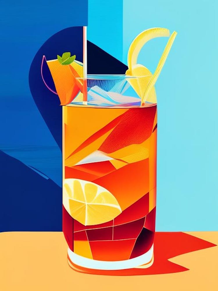 Long Island Iced Tea Pop Matisse Cocktail Poster