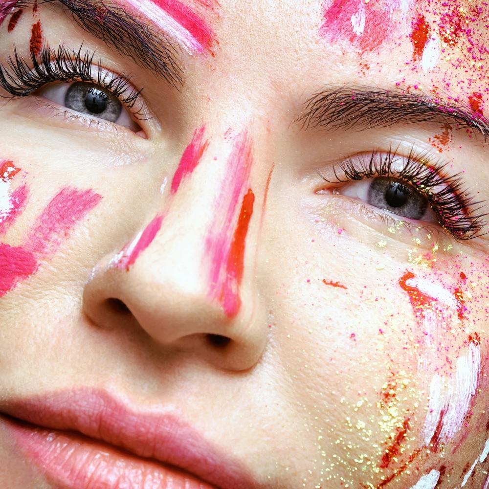 Close Up Of A Woman With Makeup