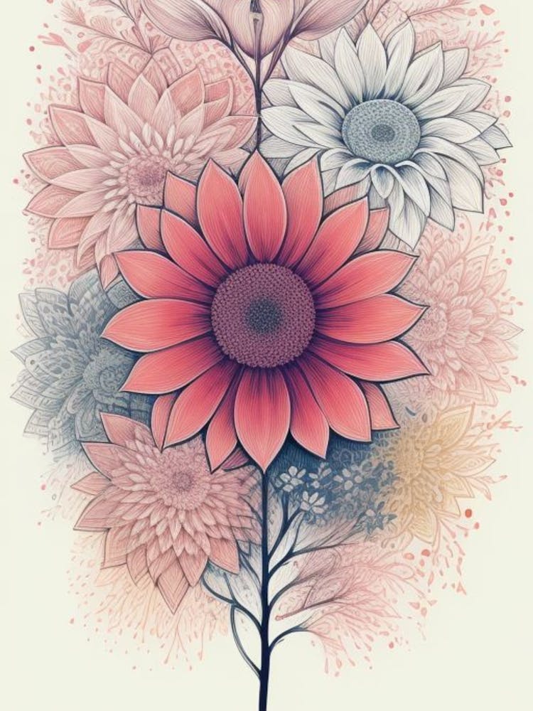 Flowers In A Tree