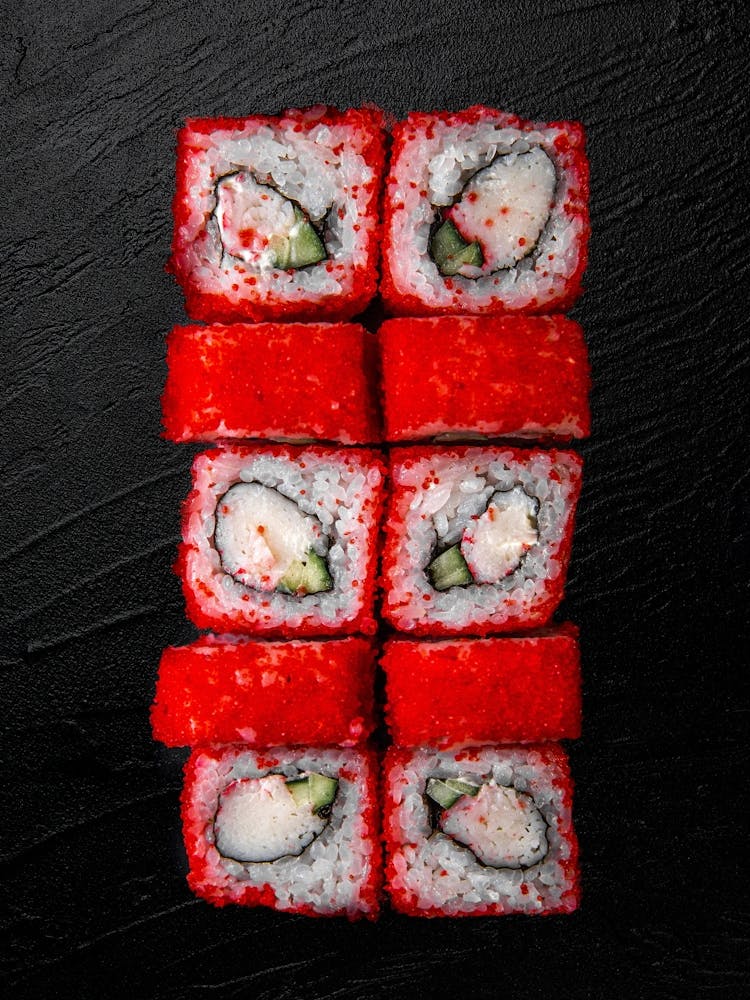 Sushi (Japan, Japanese cuisine) — Food kitchen poster/blackboard, photo art 3