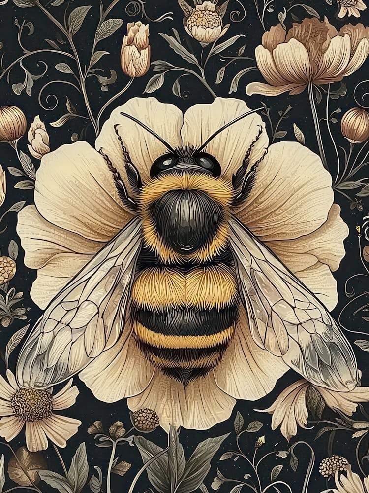 William Morris Bee Vintage 