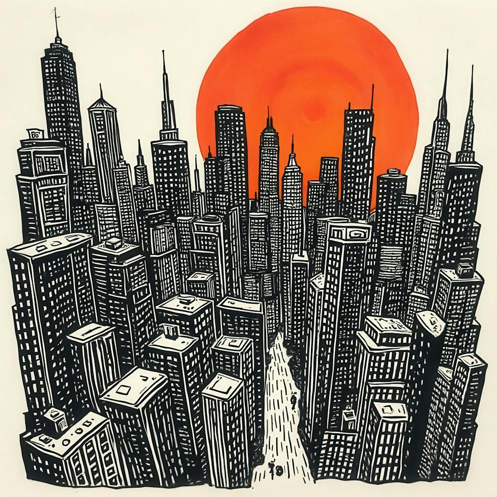 Sunset In New York City 4