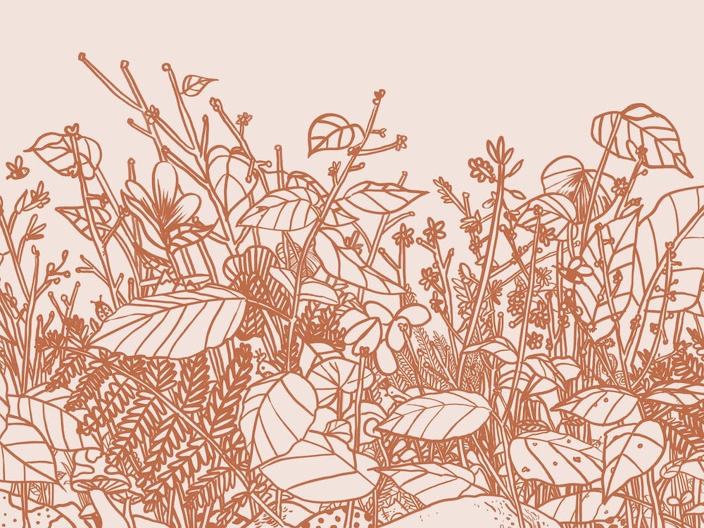 Floral Forest Sienna
