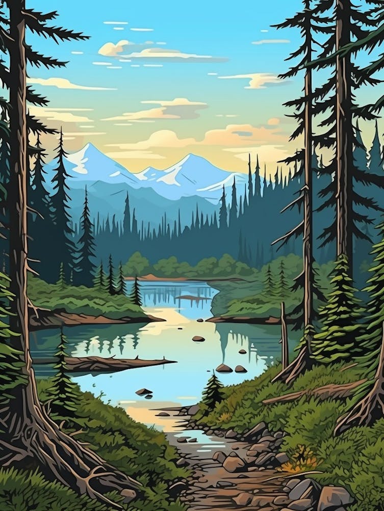 Tongass National Park Pixel Art 1