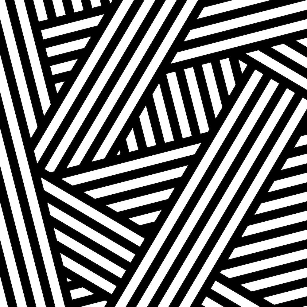 Black Geometric Lines A Square