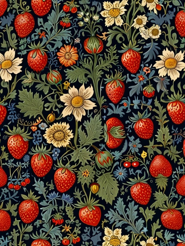 William Morris Strawberry And Daisy