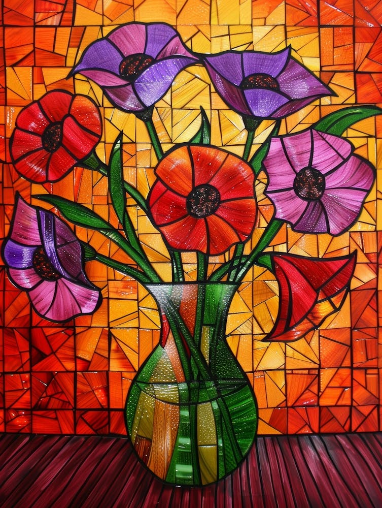 Poppies In A Vase