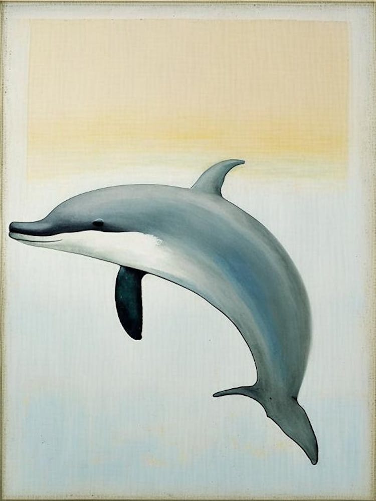 Dolphin Symbol Abstract Painting