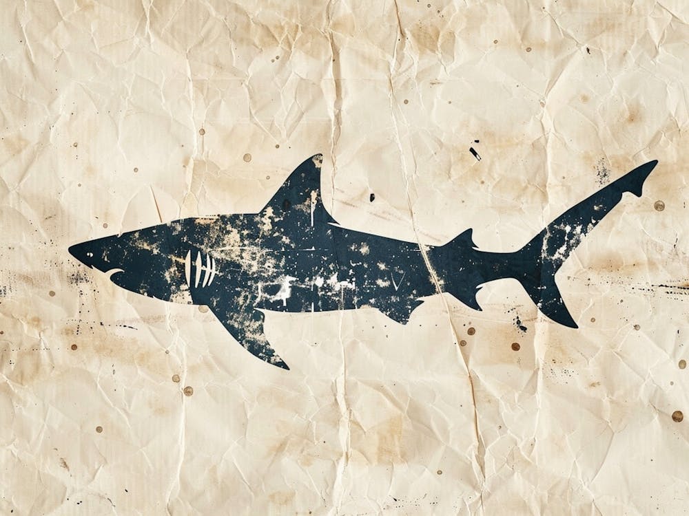 Tiger Shark Grey Silhouette 3