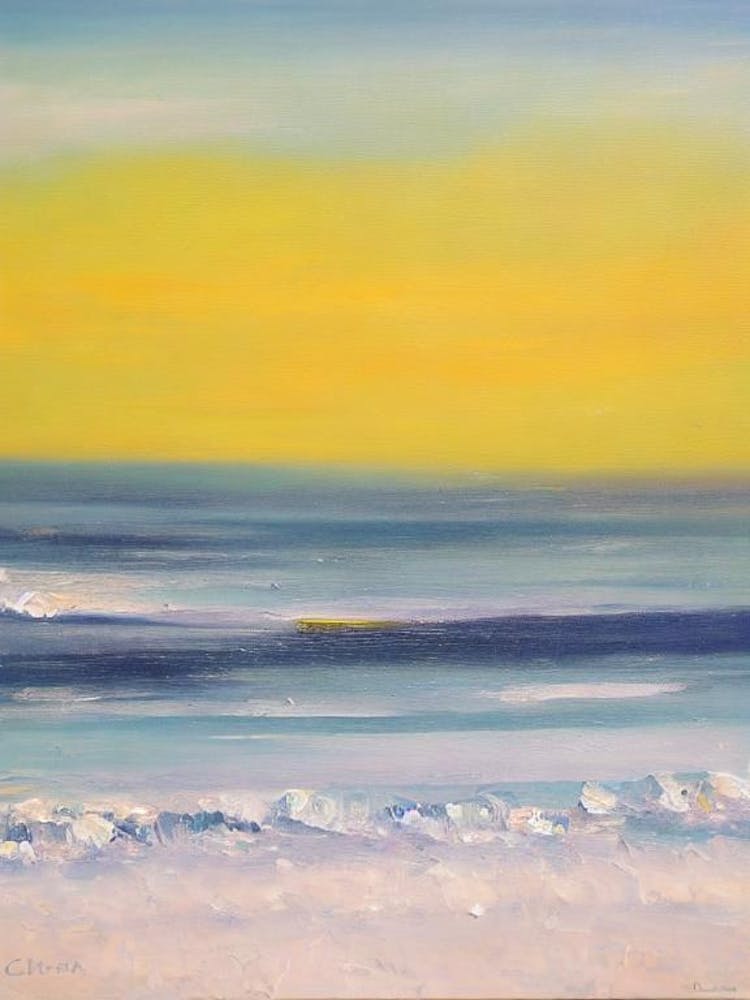 Chesil Beach, Dorset Bright Abstract