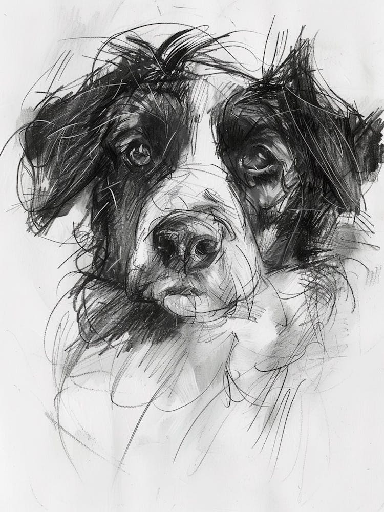Nederlandse Kooikerhondje Dog Charcoal Line 2